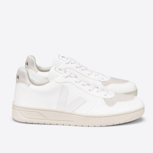 Veja V-10 CWL Mens Trainers White UK 68649